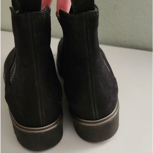 $420 PAUL GREEN Vienna Lugged Chelsea Bootie Black Women's Size 6.5 - Picture 6 of 9
